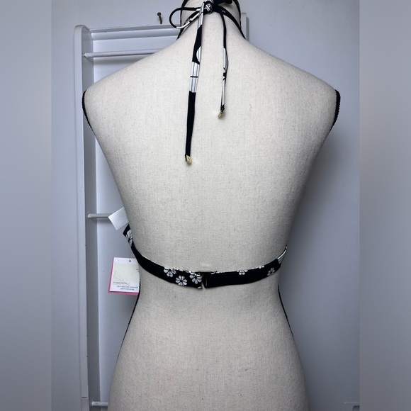 Kate Spade New York  Womens Black Scalloped French Bikini Top Size XL - Picture 3 of 4